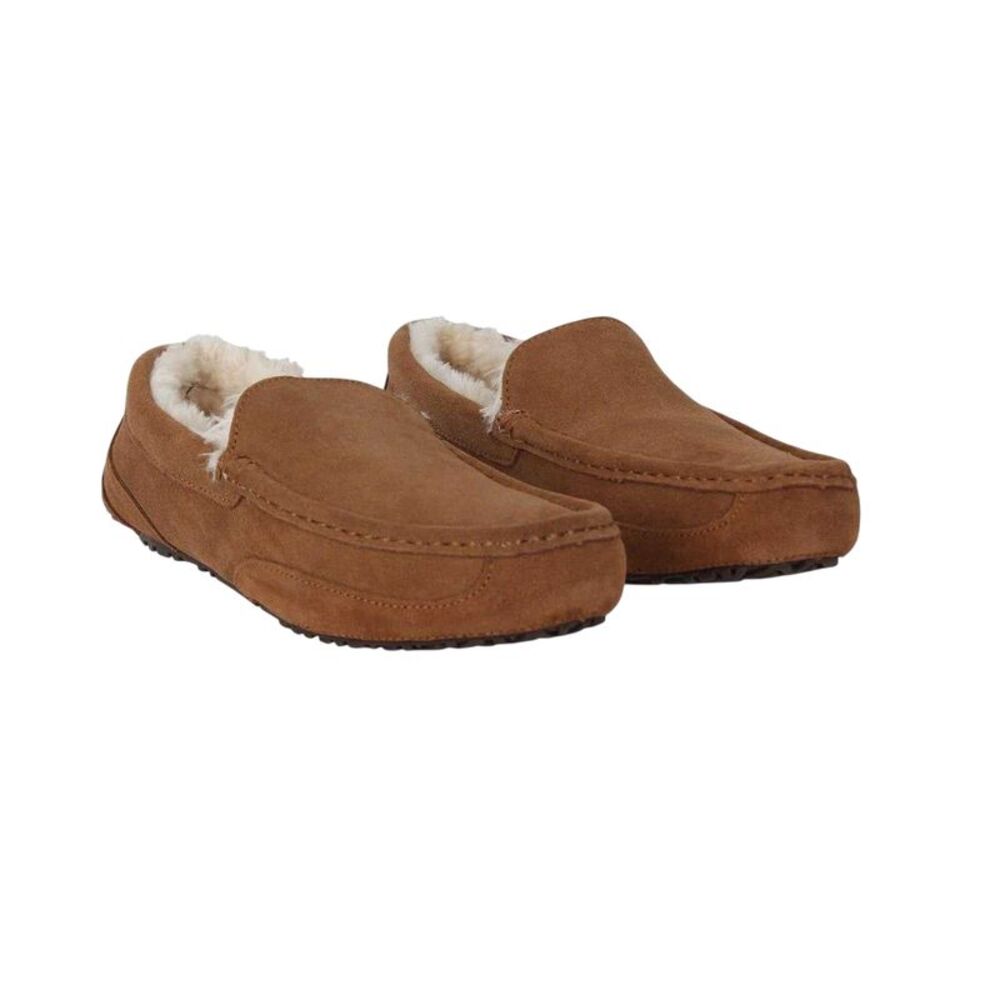Jack Wills Mens Suede Moccasin Slippers / Tan
